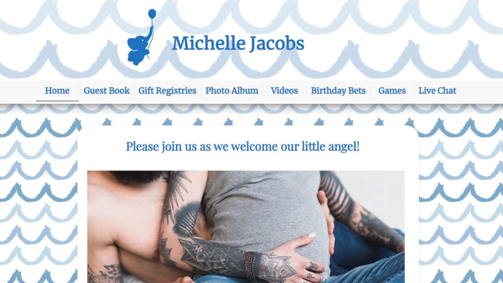 webbabyshower blue waves theme