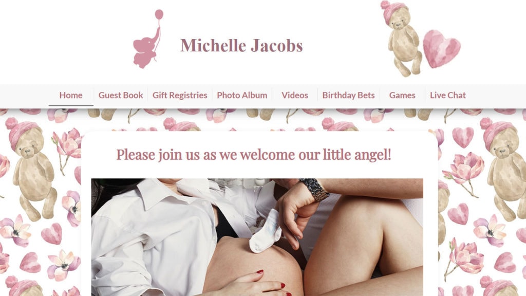 webbabyshower teddy bear theme