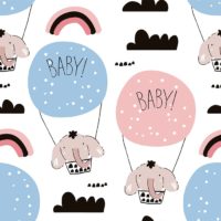 webbabyshower theme elephant balloons