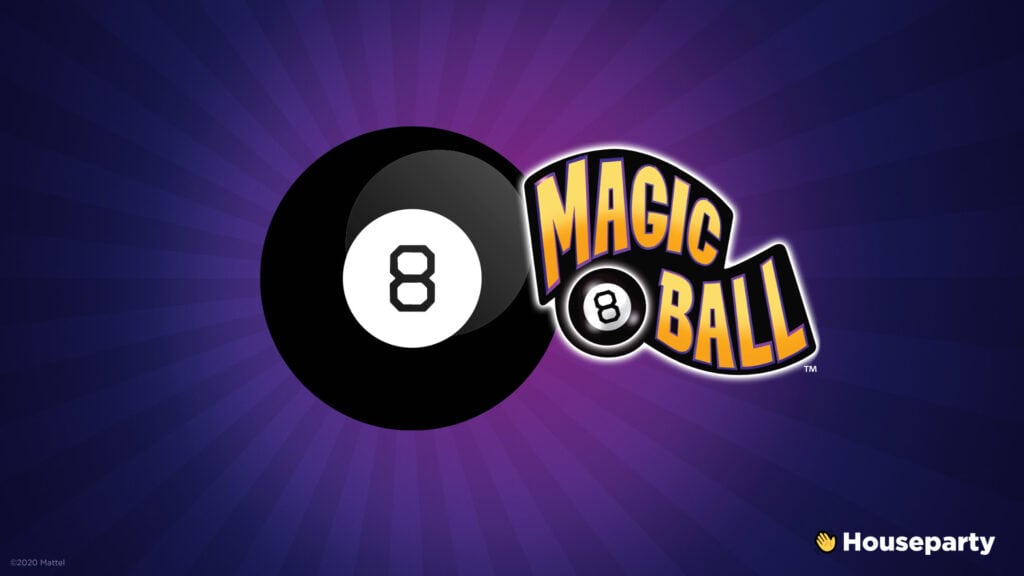 webbabyshower houseparty magic 8 ball game play online with friends using the app