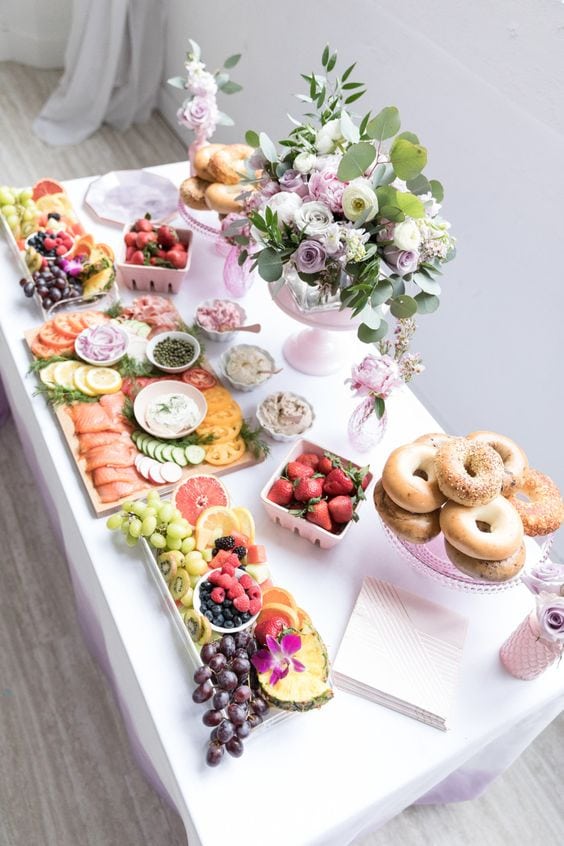 mothers day baby shower mimosas bar