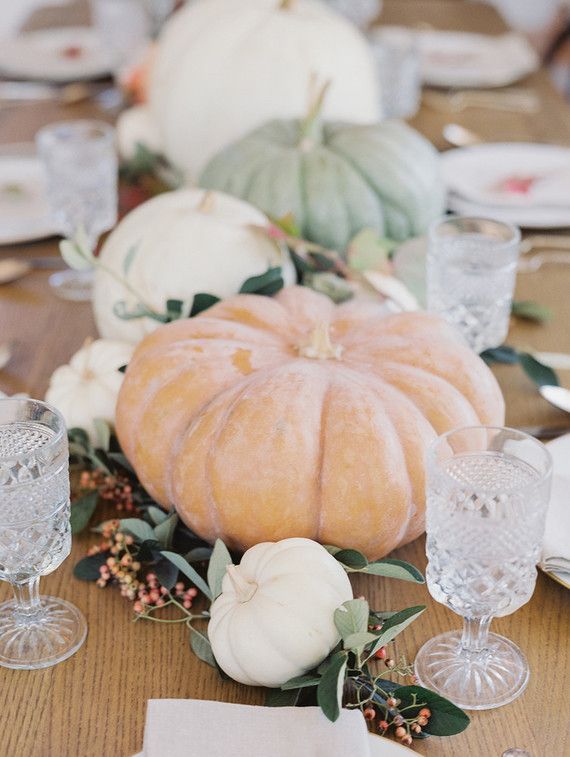 fall baby shower pumpkin