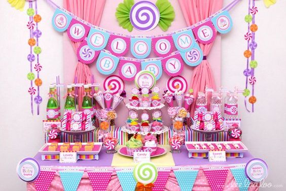 baby shower themes candyland