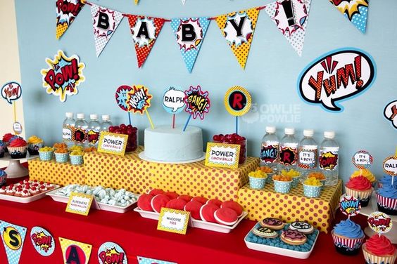 baby shower themes superhero