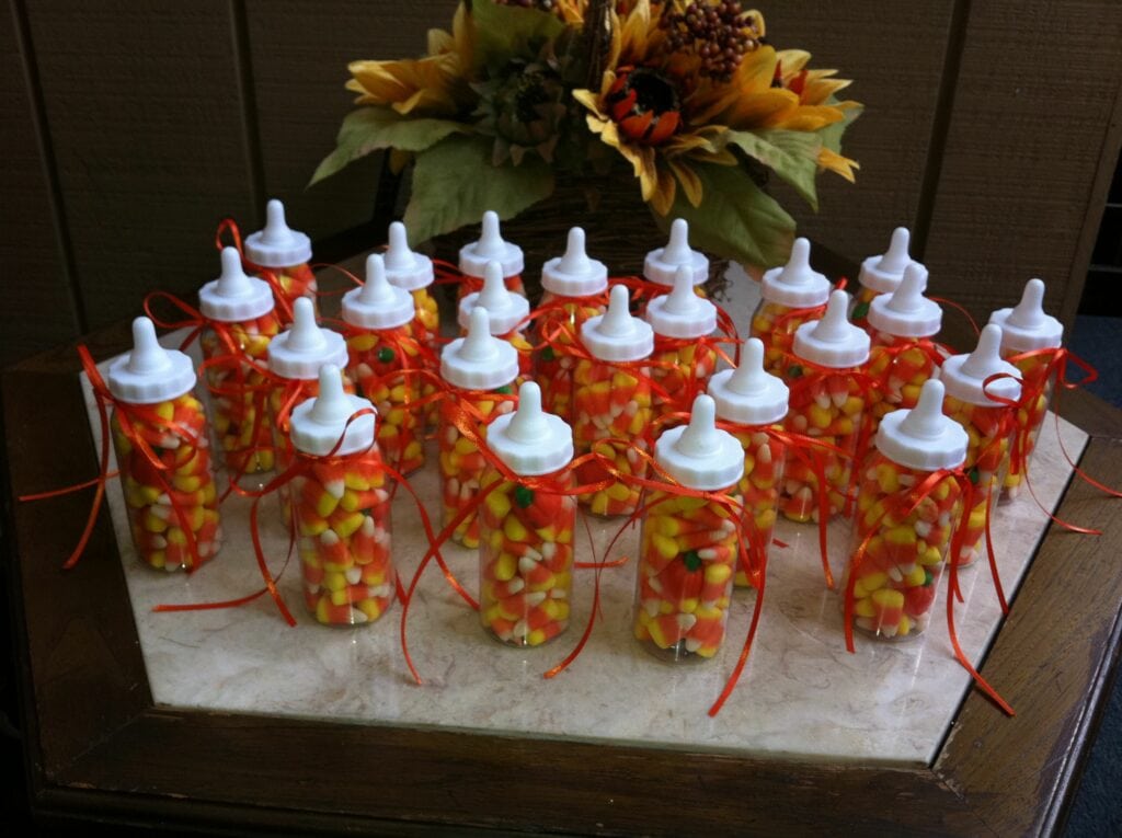 fall baby shower favors