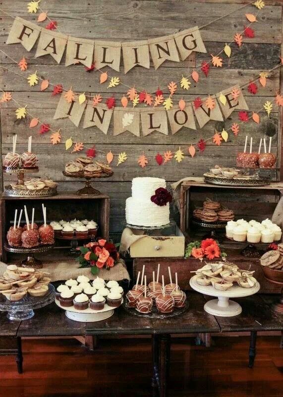 fall baby shower food