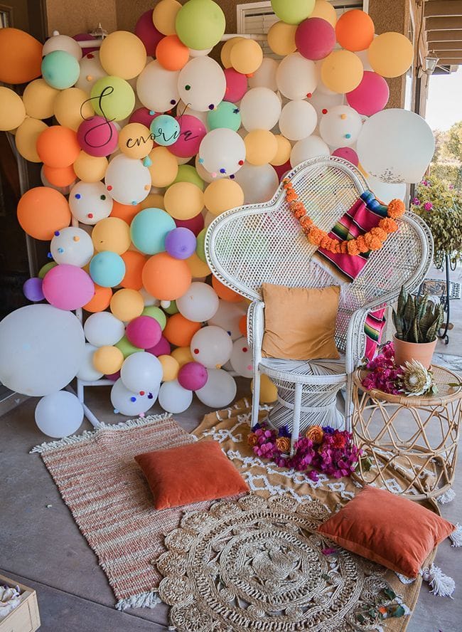 mexican baby shower balloon