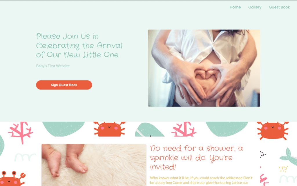 webbabyshower theme seashore