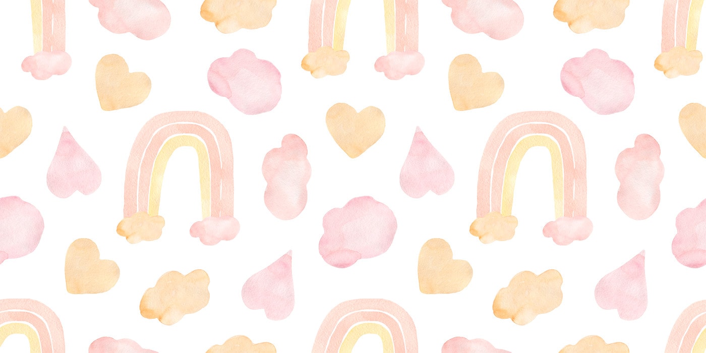 webbabyshower theme watercolor rainbow