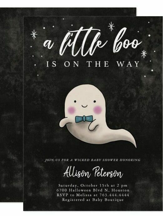 fall baby shower invite