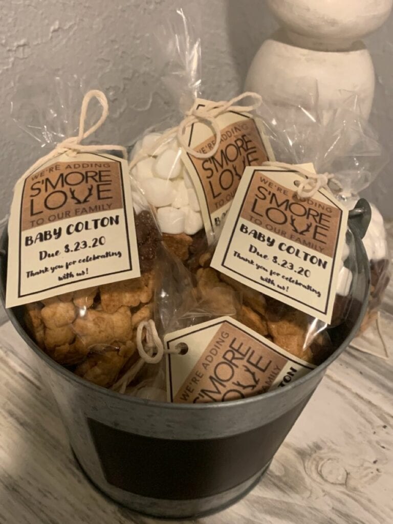 coed baby shower s'more