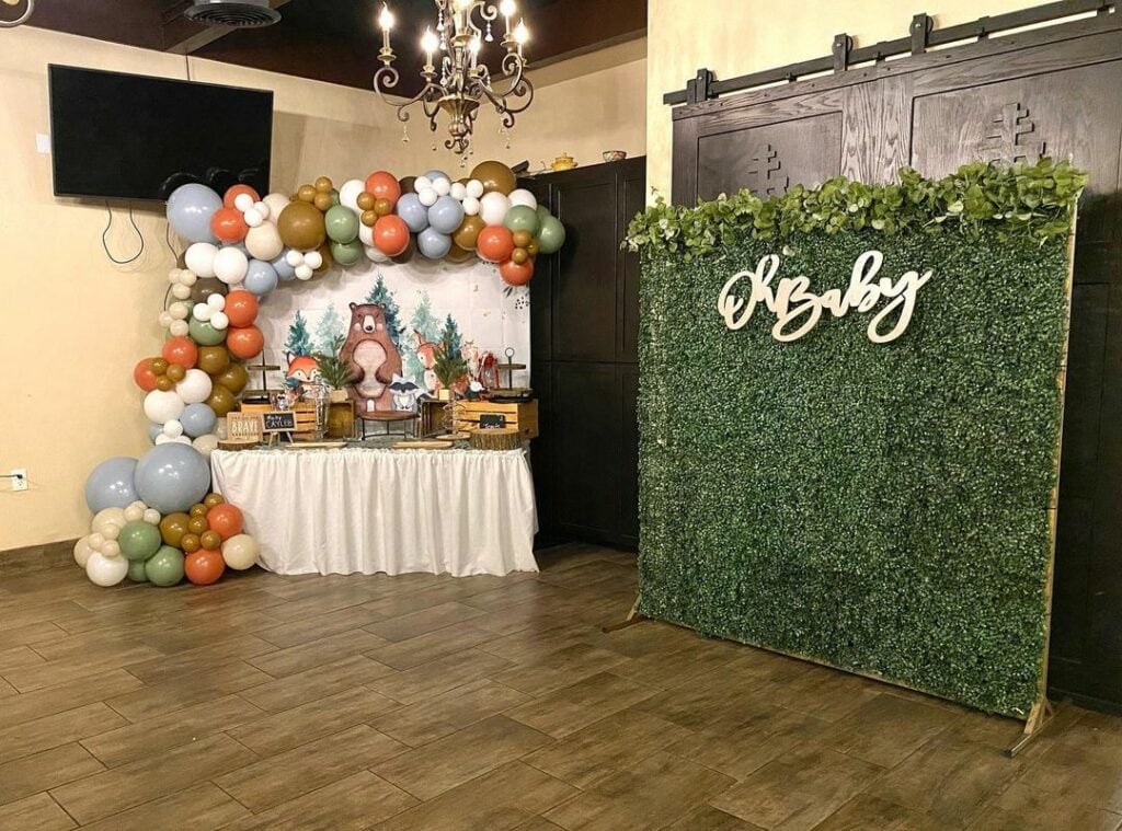 woodland baby shower theme decor