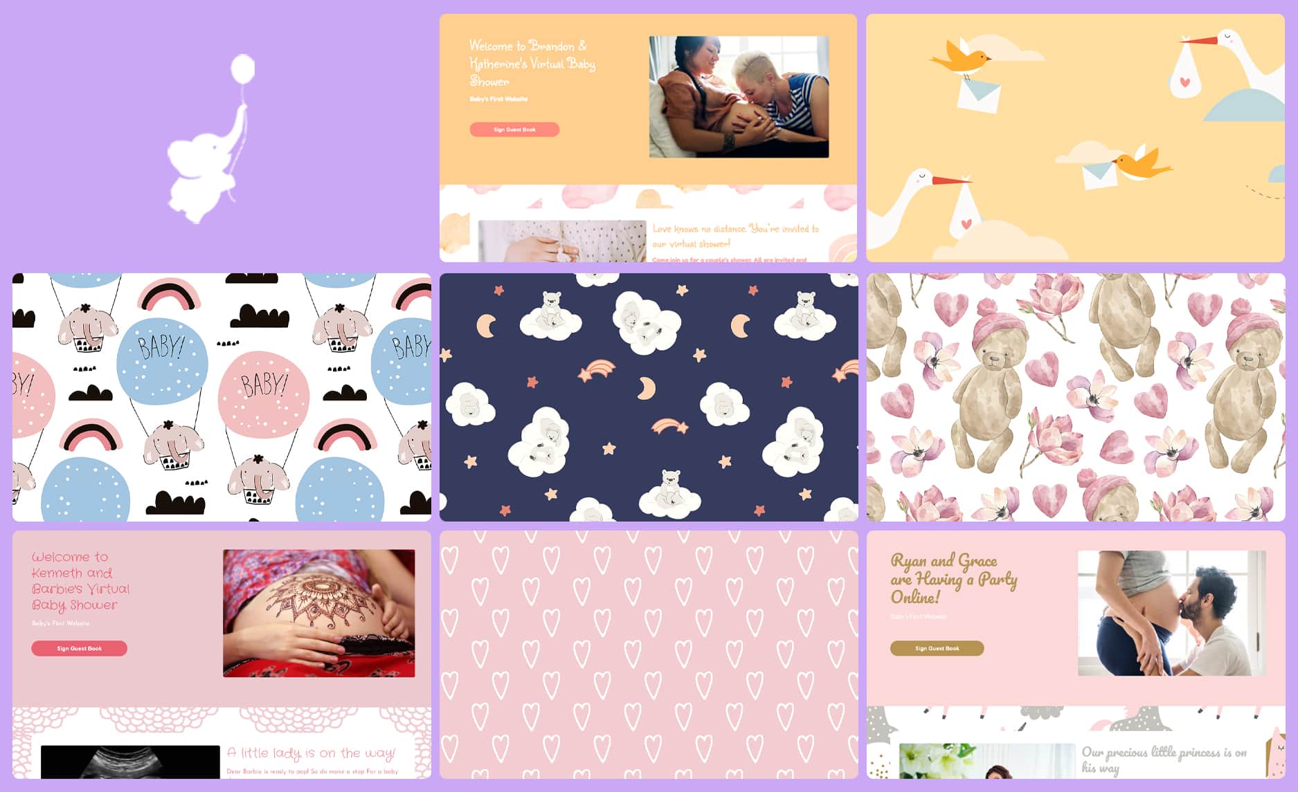 webbabyshower header image baby shower themes for girls