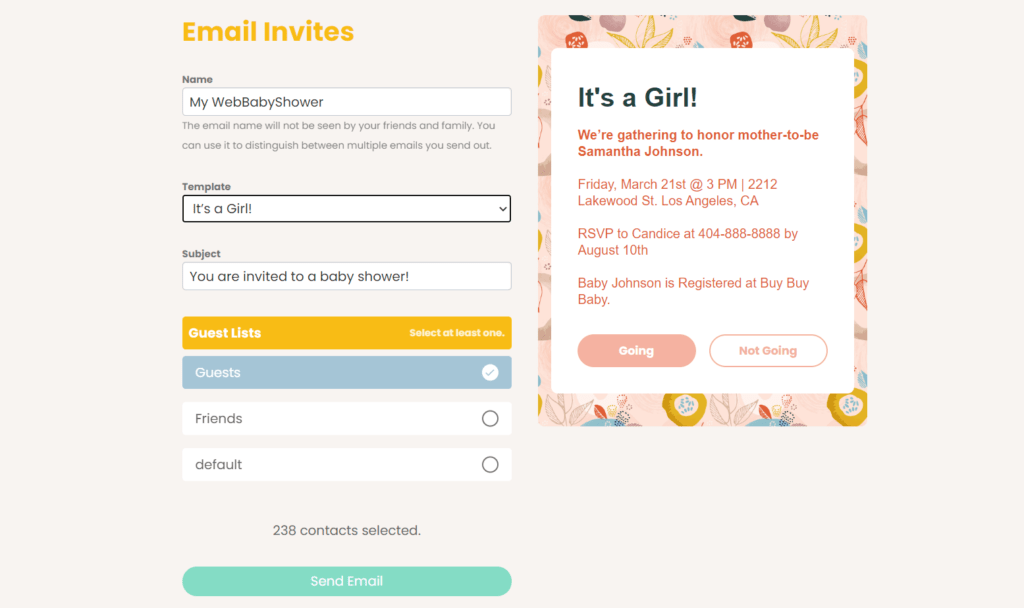 webbabyshower creating a baby shower website sending invites