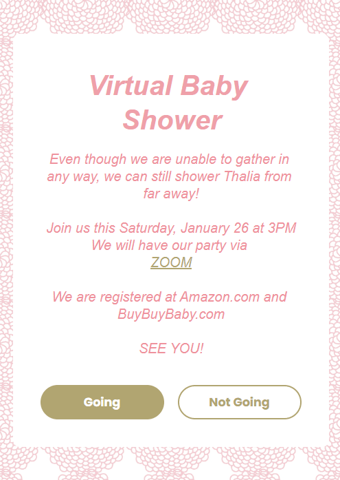 webbabyshower invitation for quarantine baby shower mandalas theme
